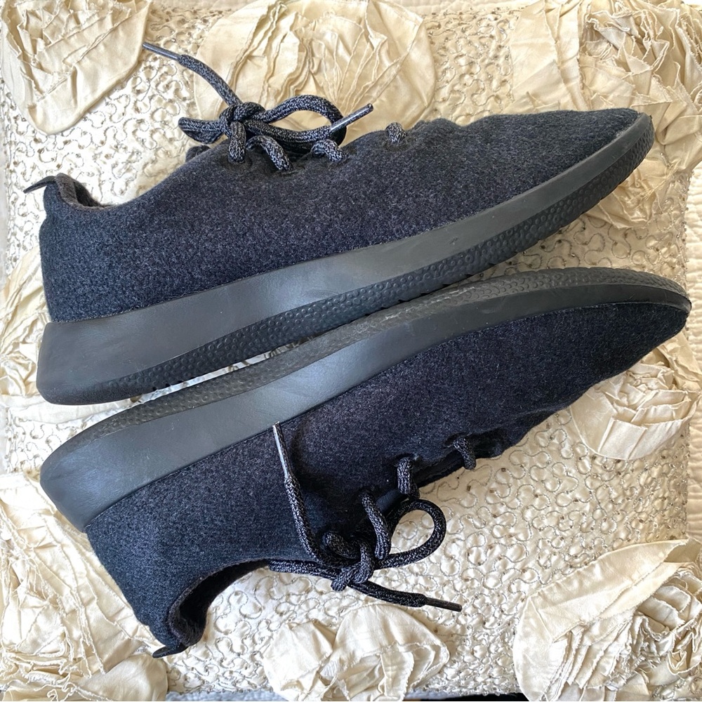 Allbirds Wool Runners Natural Charcoal Black Running Walking Sneakers Size 9 Men - Picture 11 of 16